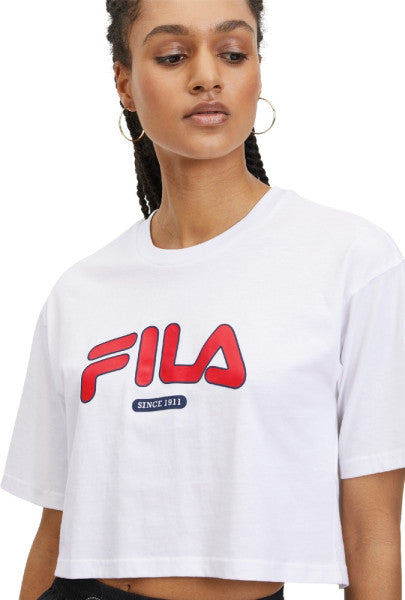 FILA LUCENA CROPPED GRAPHIC TEE BRIGHT WHITE FAW0757-10001
