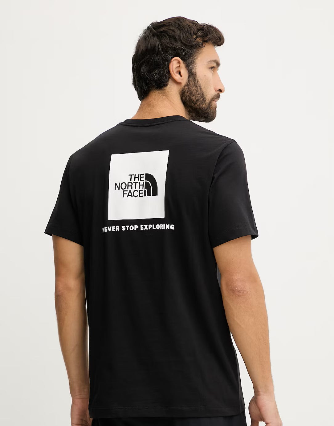THE NORTH FACE M EVOLUTION BOX NSE REGULAR SHORT SLEEVE TNF BLACK/TNF WHITE NF0A8B6KKY41