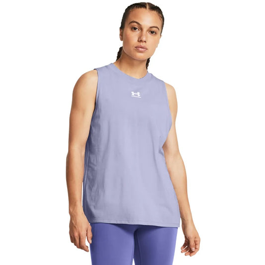 UNDER ARMOUR RIVAL MUSCLE TANK CELESTE 1383659-539