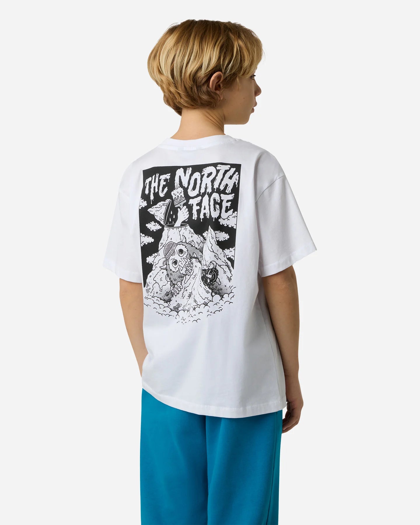 THE NORTH FACE B SPORTS OVERSIZED POCKET SS TEE - GRAPH TNF WHITE NF0A8EAKFN41