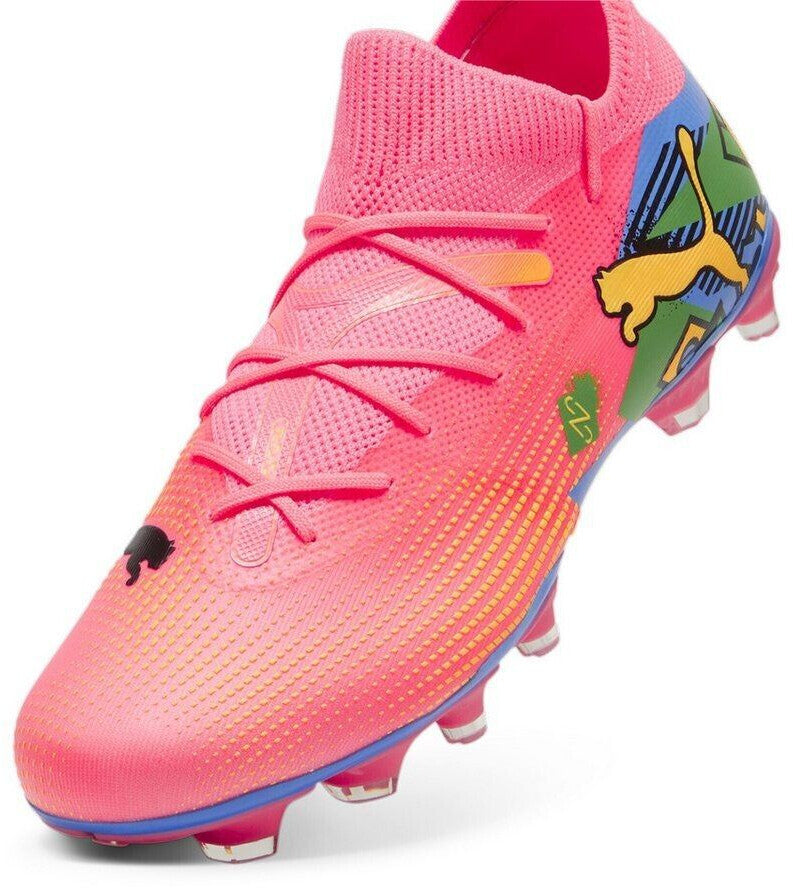 PUMA FUTURE 7 MATCH NJR FG/AG SUNSET GLOW-BLACK-SUN STREAM-GREEN-BLUEMAZI 107840-01