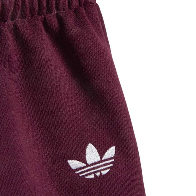 Adidas Tuta Bambino Cappuccio e Pantaloni Borgogna KS1264