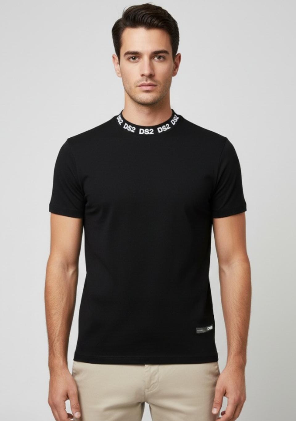 DS2 T-SHIRT 100% COTONE NERO FW25224