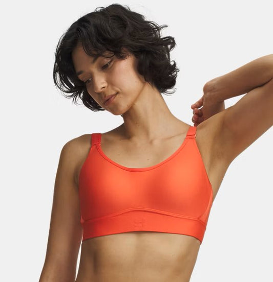 Under Armour Infinity 2.0 Mid – Reggiseno Sportivo Donna Supporto Medio Arancione