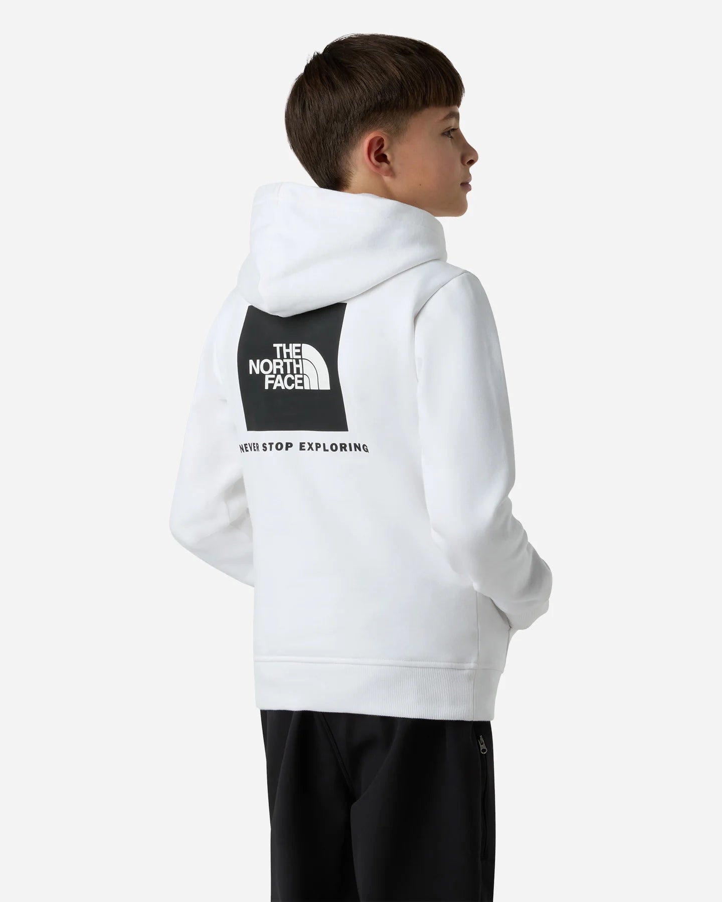 THE NORTH FACE TEEN BOX NSE REGULAR HOODIE TNF WHITE/TNF BLACK NF0A89H9LA91