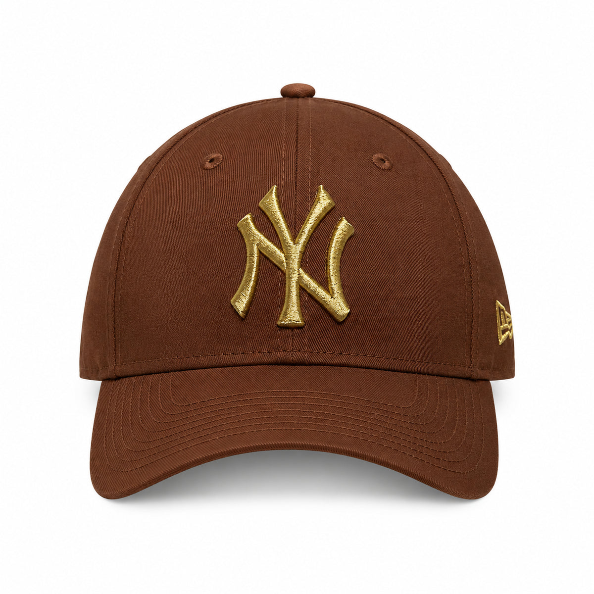 New Era 9FORTY New York Yankees Cappellino da Baseball Bambino Ragazzo Unisex con Visiera in Cotone Marrone Youth 60915882