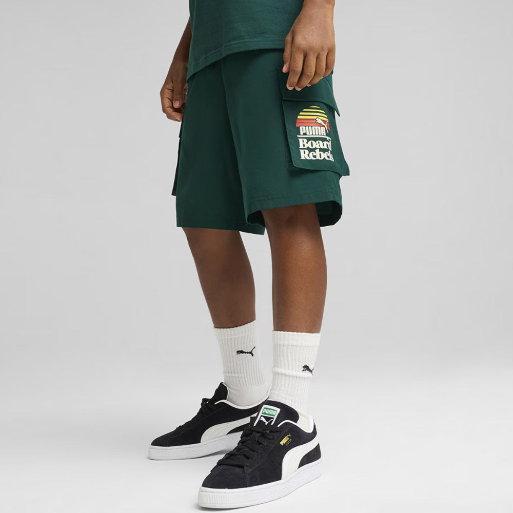 PUMA MID90S CARGO CHINO SHORTS B GREEN 685154-60