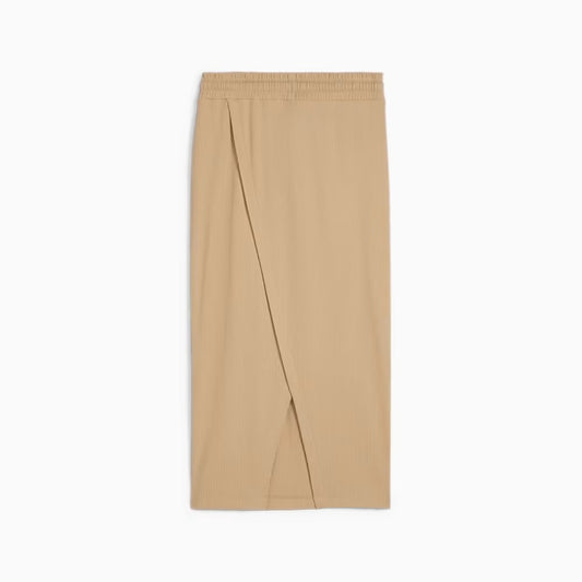 PUMA CLASSICS RIBBED MIDI SKIRT PRAIRIE TAN 624265-83