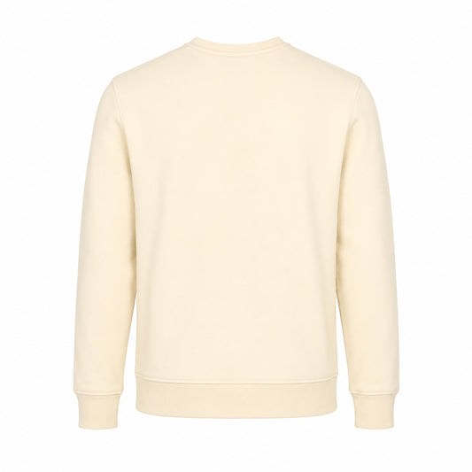 EA7 Felpa Uomo Girocollo in Cotone Panna - 7M002231-U1079
