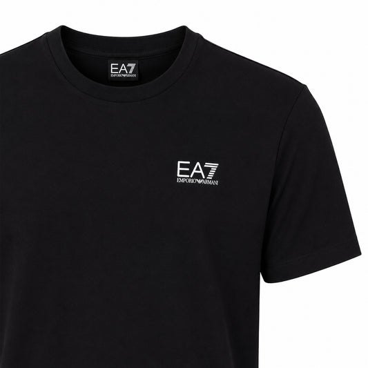 EA7 Maglia a maniche corte nera, confortevole e versatile, ideale per il tempo libero 8NPT25-1200