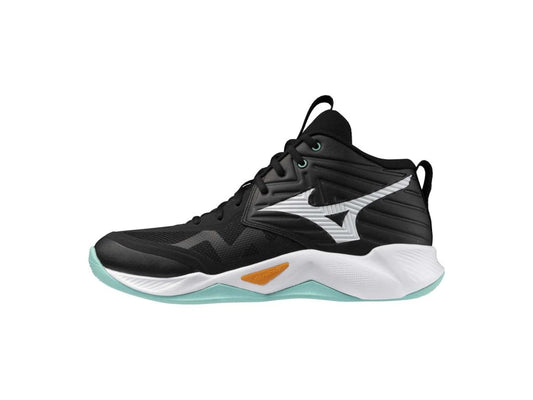MIZUNO WAVE MOMENTUM PRO MID Black/Tangelo/IceGreen V1GA254512