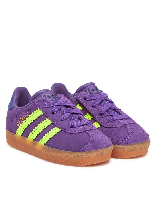 ADIDAS GAZELLE CF EL I ACTPUR/SYELLO/CPURPL JP7136