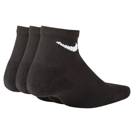 Nike Basic Pack Calze Quarter Bambino Nero 3 paia