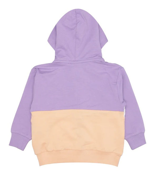 FILA BAAR-EBENHAUSEN BLOCKED ZIP HOODY PEACH QUARTZ-VIOLA-BRIGHT WHITE FAK0203-33074