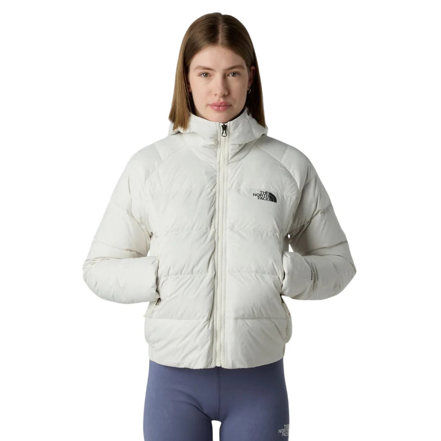 THE NORTH FACE W HYALITE DOWN HOODIE WHITE DUNE NF0A8E75QLI1