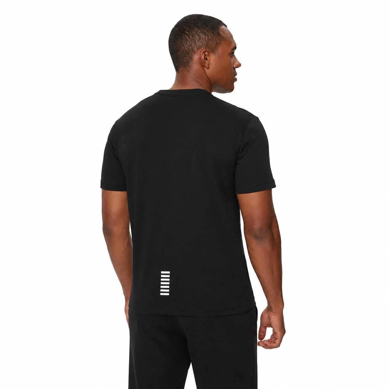 EA7 Maglia a maniche corte nera, confortevole e versatile, ideale per il tempo libero 8NPT25-1200