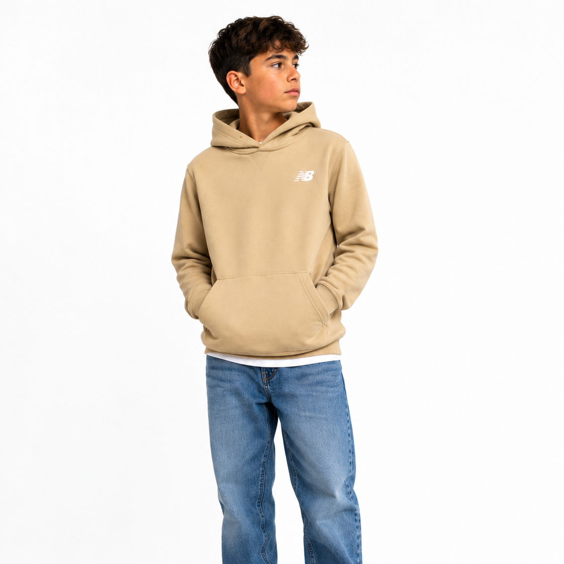 New Balance Brush Back Small Logo Hoodie LAKB0003