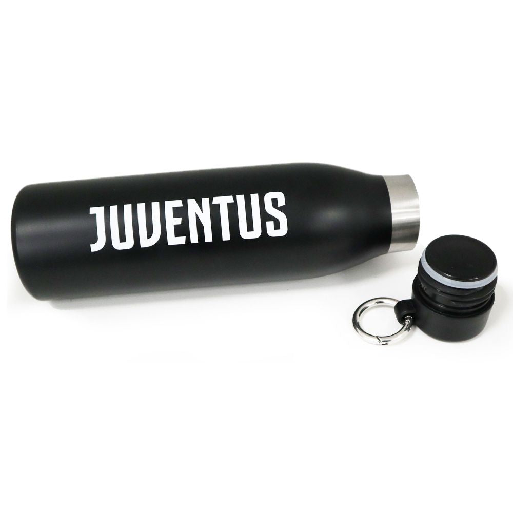 Juventus Borraccia JU1427 – Nero, bottiglia 500ml in acciaio inox, accessorio unisex adulto per i tifosi bianconeri, regalo per appassionati di calcio
