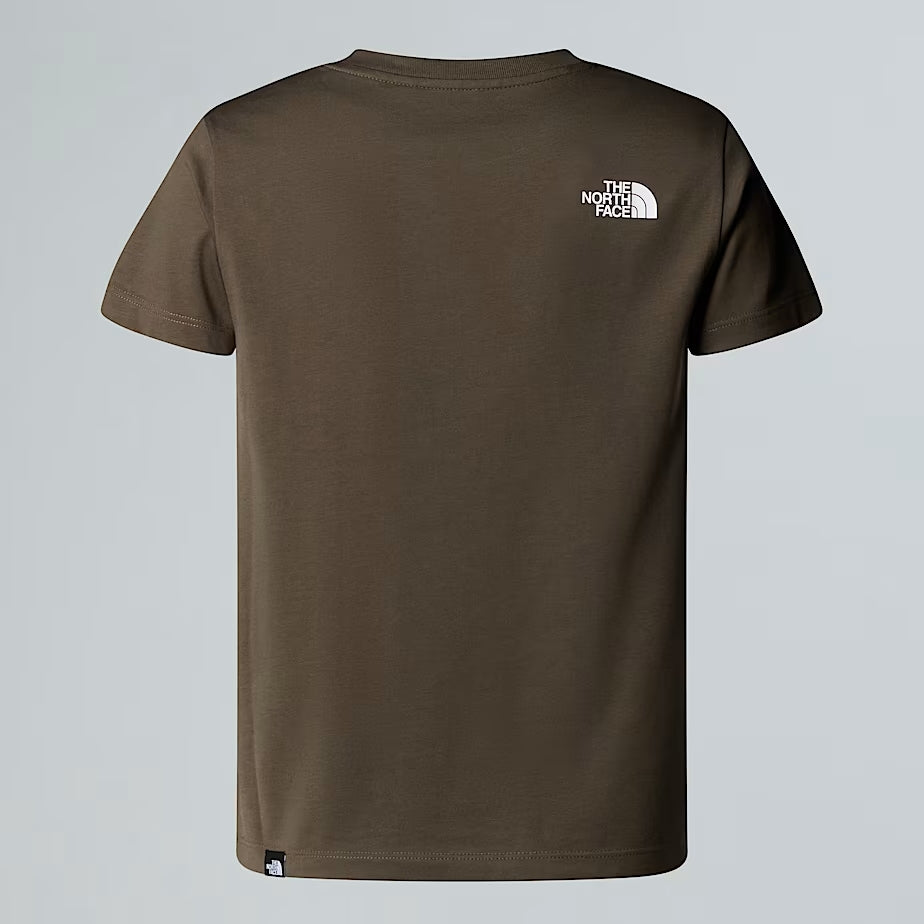 THE NORTH FACE TEEN EASY REGULAR SS TEE NEW TAUPE GREEN NF0A8EHG21L1
