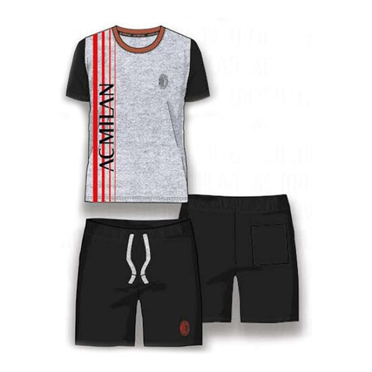 AC MILAN PIGIAMA MC MILAN SCRITTA ADULTO PGCM-J10-2035