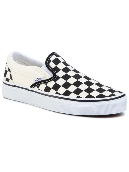 VANS Classic Slip-On Blk&WhtChckerboard/Wht VN000EYEBWW1
