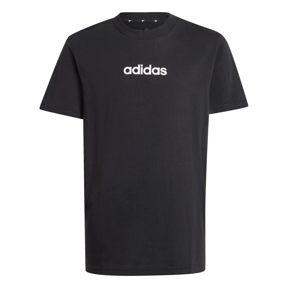 ADIDAS J LIN TEE 160 BLACK/WHITE JC9748