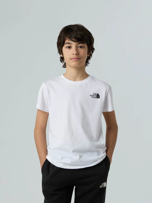 THE NORTH FACE TEEN BOX NSE REGULAR SS TEE TNF WHITE NF0A8EFNFN41