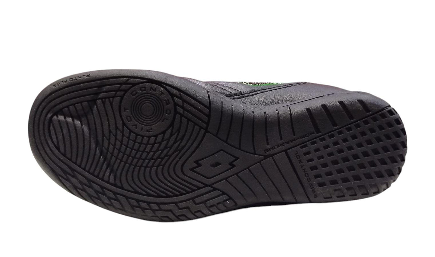 JUNIOR INDOOR STADIO 705 ID JR ALL BLACK/ALL BLACK/SPRING GREEN 219710-AS7