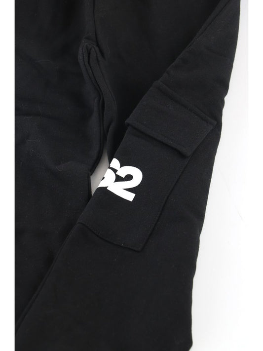 DS2 PANTALONE CARGO 100% COTONE NERO FW25K071