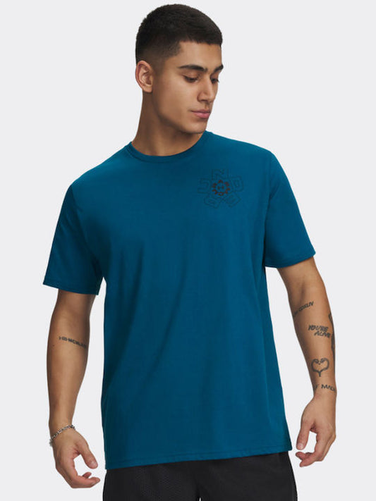 Under Armour M Radial Wordmark – T-Shirt Uomo Manica Corta Blu