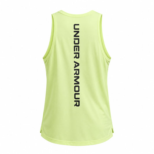 Under Armour Baseline Cotton Tank – Canotta uomo giallo in jersey di cotone – 1361901-727