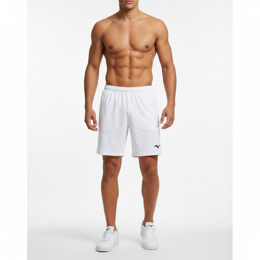 Mizuno Team Trad Shukyu Short P2EB763501 - Bianco indossato