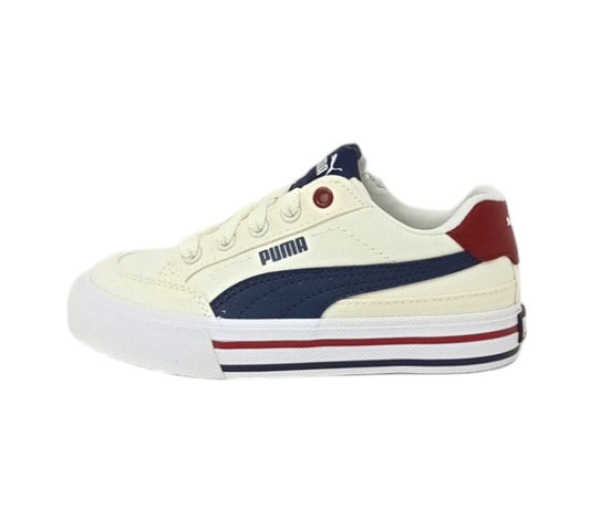 PUMA COURT CLASSIC VULC FS PS WARM WHITE-NAVY-SUGARED ALMOND 396559-01