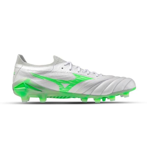 Mizuno Morelia Neo Beta Elite FG - Scarpa da Calcio su Erba Naturale Bianco/Verde Neon P1GA254237