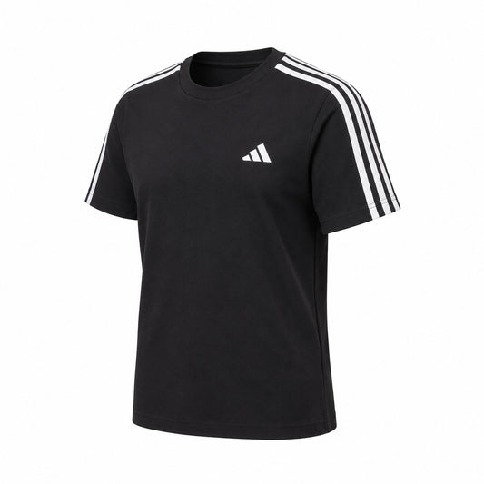 ADIDAS Essentials 3-Stripes Single Jersey - Black/White KX8132