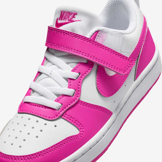 NIKE COURT BOROUGH LOW RECRAFT WHITE/LASER FUCHSIA DV5457-123