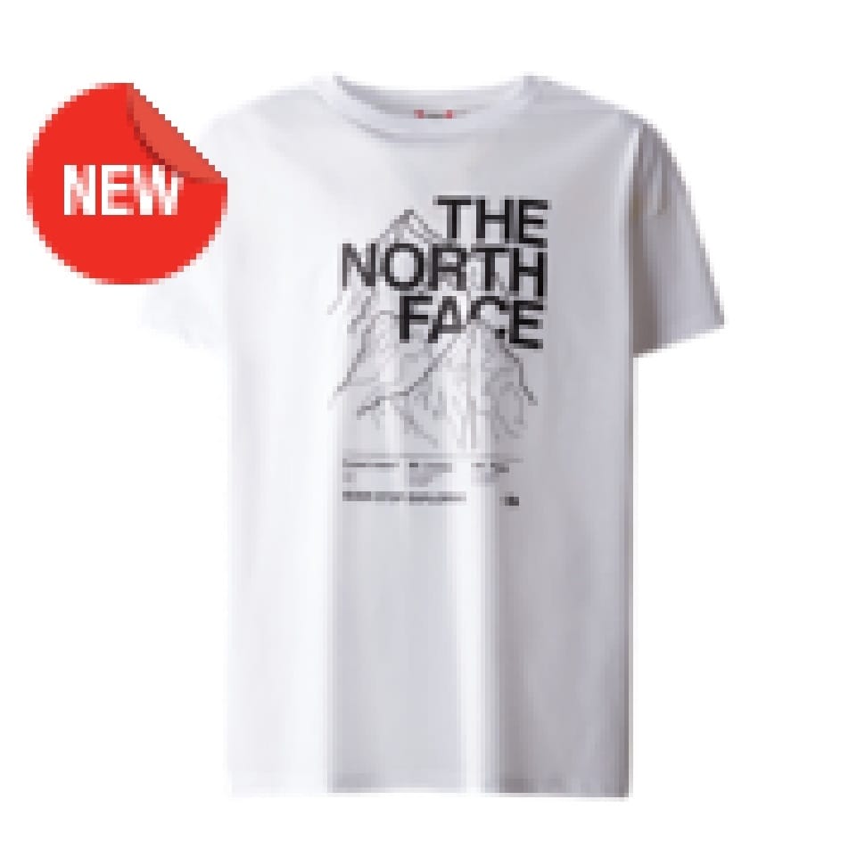 THE NORTH FACE NTF B MOUNTAIN LINE S/S TEE TNF WHITE NF0A859AFN41