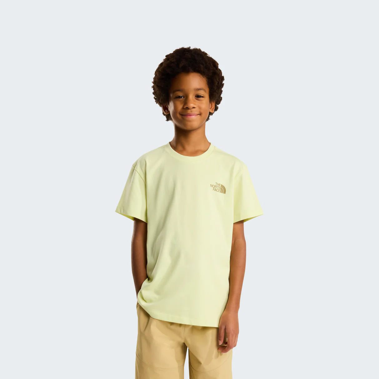 THE NORTH FACE TEEN VOYAGE RELAXED SHORT SLEEVE TEE LEMON MIST NF0A8G21G6O1