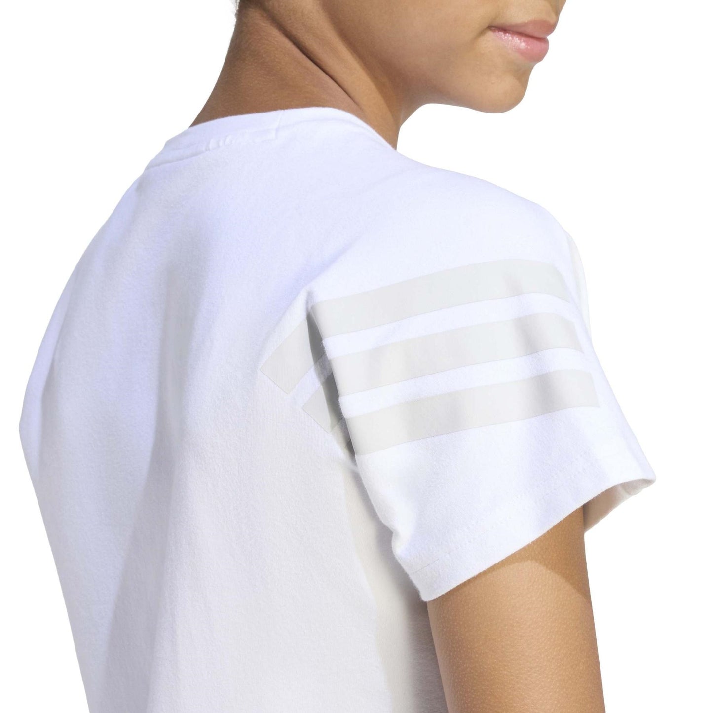 ADIDAS ADI JG FI 3S TEE WHITE/GREONE KB6896