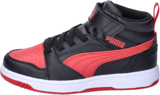 PUMA REBOUND V6 MID AC+ PS PUMA BLACK-FOR ALL TIME RED 393832-11