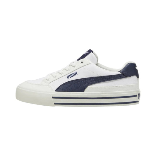 PUMA COURT CLASSIC VULC FS WHITE-NAVY-VAPOR GRAY 396353-04