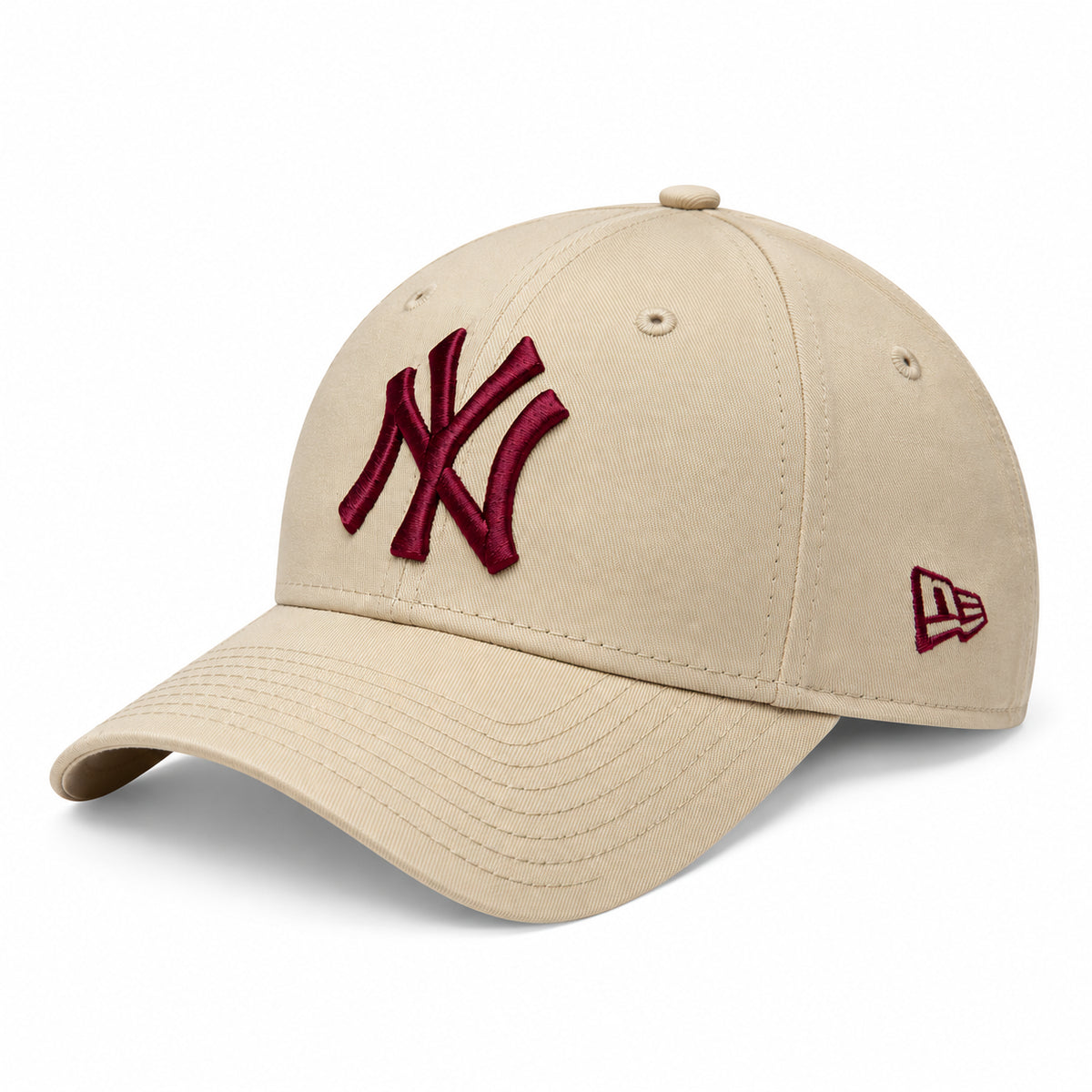 New Era 9FORTY NY Yankees League Essential Cappellino da Baseball Unisex con Visiera in Cotone Beige Taglia Unica 60915726