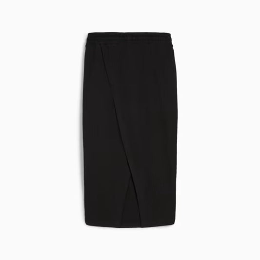 PUMA CLASSICS RIBBED MIDI SKIRT BLACK 624265-01