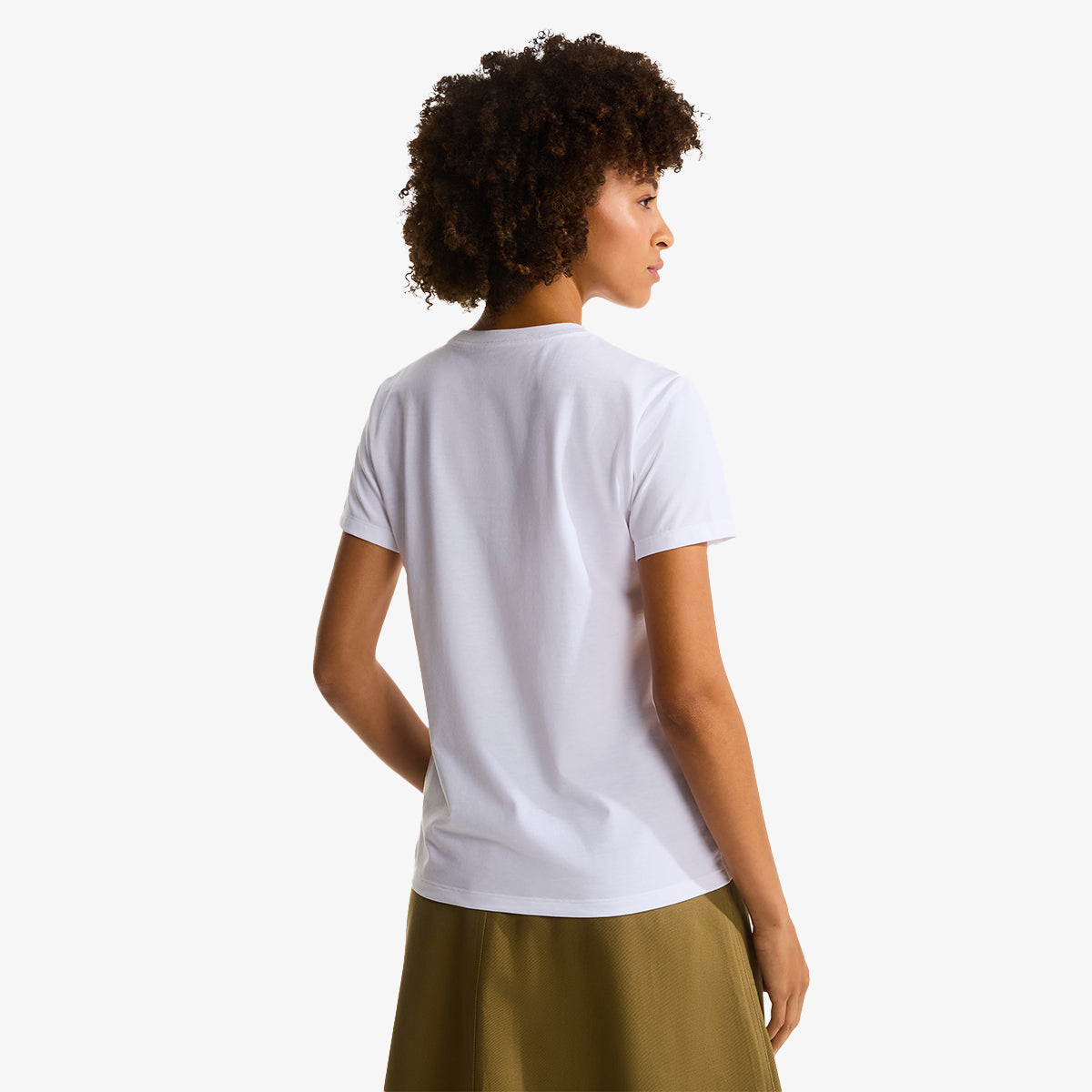 THE NORTH FACE W EVOLUTION SIMPLE DOME SLM SHORT SLEEVE TNF WHITE NF0A8FX7FN41