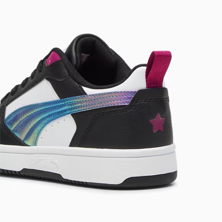 PUMA REBOUND V6 LO BOUNCY SKY JR PUMA WHITE-MAGENTA GLEAM-PUMA BLACK 399649-01