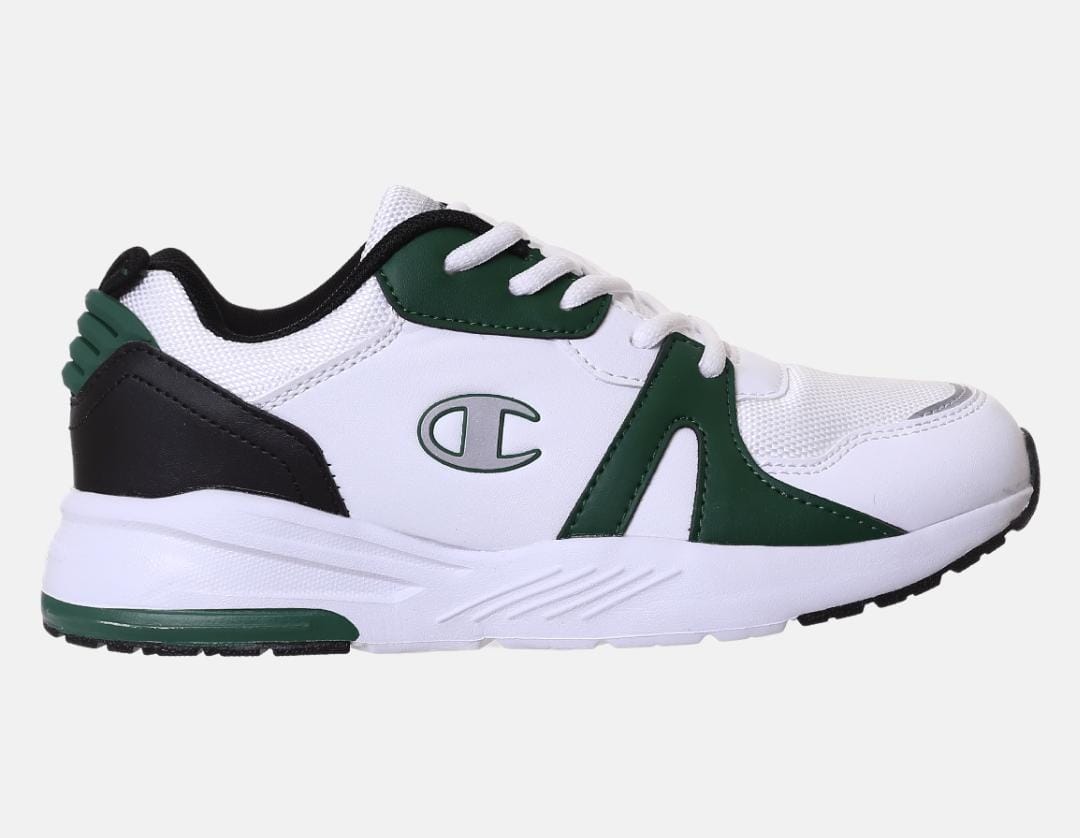 CHAMPION RAMP UP B GS LOW CUT SHOE WHT/NBK/GREEN S32666-WW008