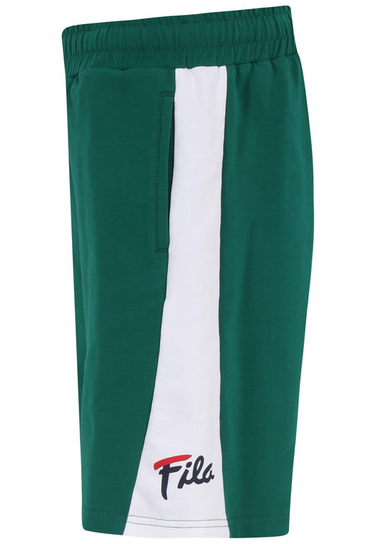 FILA LICHTENSTEIN BLOCKED SHORTS AVENTURINE-BRIGHT WHITE FAT0502-63116
