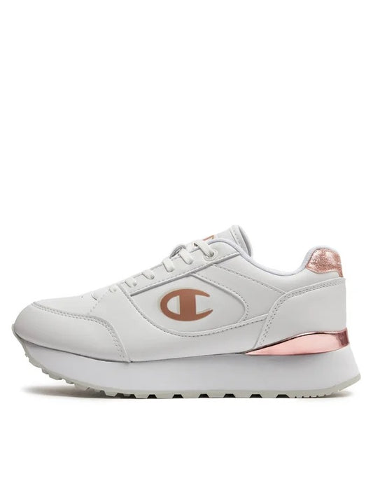 CHAMPION RR CHAMPII PLAT ELEMENT LOW CUT SHOE WHT/ROSE GOLD S11617-WW008