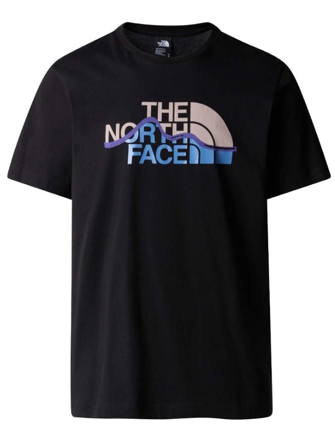 THE NORTH FACE M S/S MOUNTAIN LINE TEE TNF BLACK NF0A87NTJK31