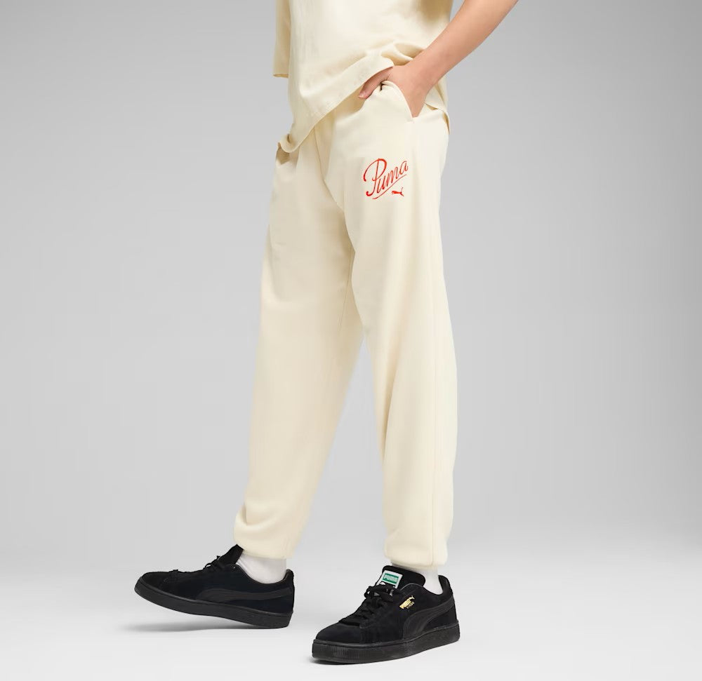 PUMA ESS SCRIPT SWEATPANTS TR G WHITE 685807-87